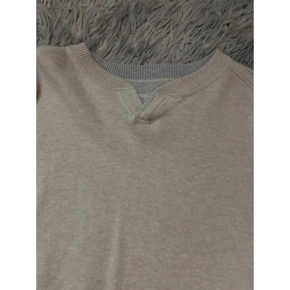 Tommy Bahama Men's Small Beige Crewneck Sweatshirt Cotton Blend Marlin‎ Logo